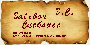 Dalibor Ćutković vizit kartica